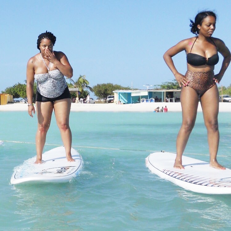 paddle board yoga